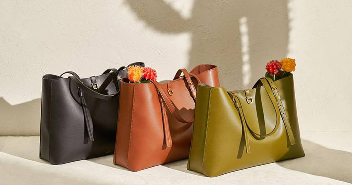 Esta colección de bolsas está realizada con piel vegana de nopal