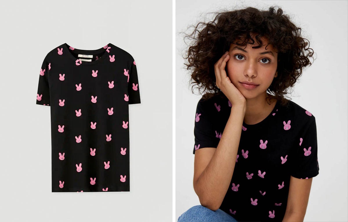 Inditex y Pull&Bear acusadas de plagiar los “conejitos rosas” de Becomely Inditex y Pull&Bear acusadas de plagiar los “conejitos rosas” de Becomely